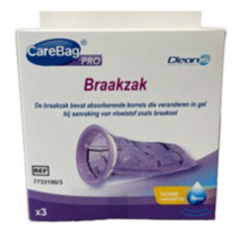 CareBag   Spuugzakjes bij misselijkheid auto (3 stuks)