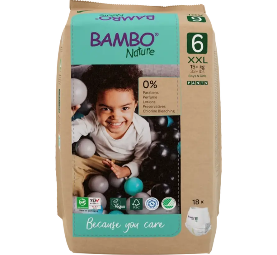 Bambo Nature Luierbroekjes maat 6 – duurzaam, comfortabel & super absorberend