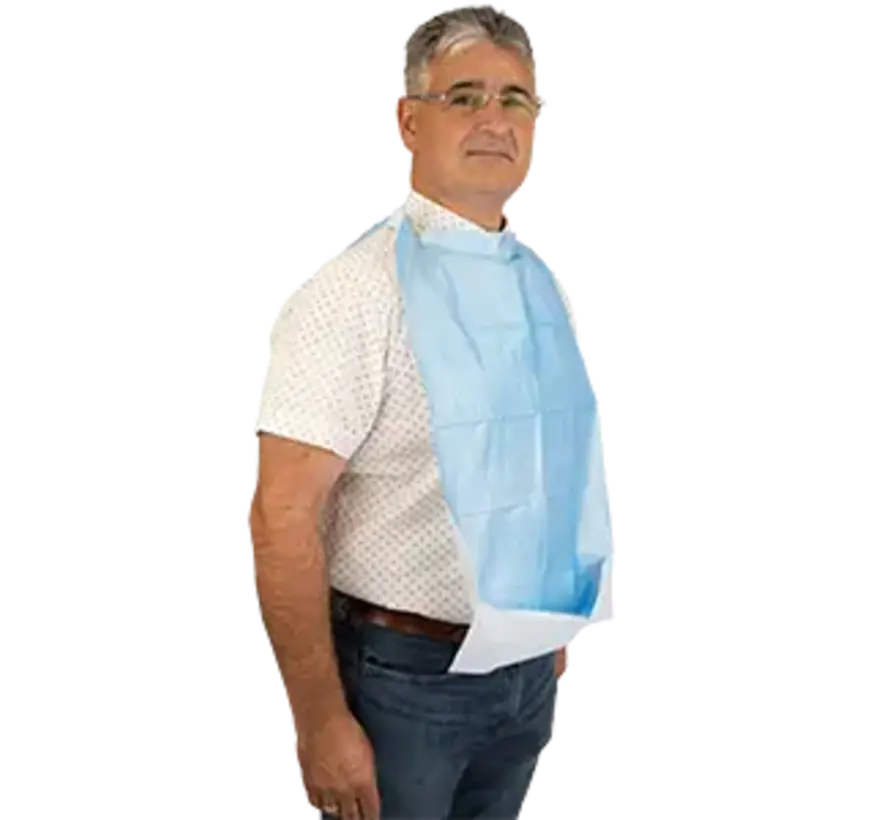 Wegwerp Slabben voor Volwassenen – 900 Stuks met Plastic Achterkant en Opvangzak