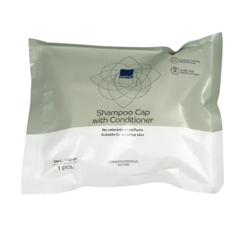 Abena Abena Shampoo cap zonder water ongeparfumeerd – Haren wassen op bed