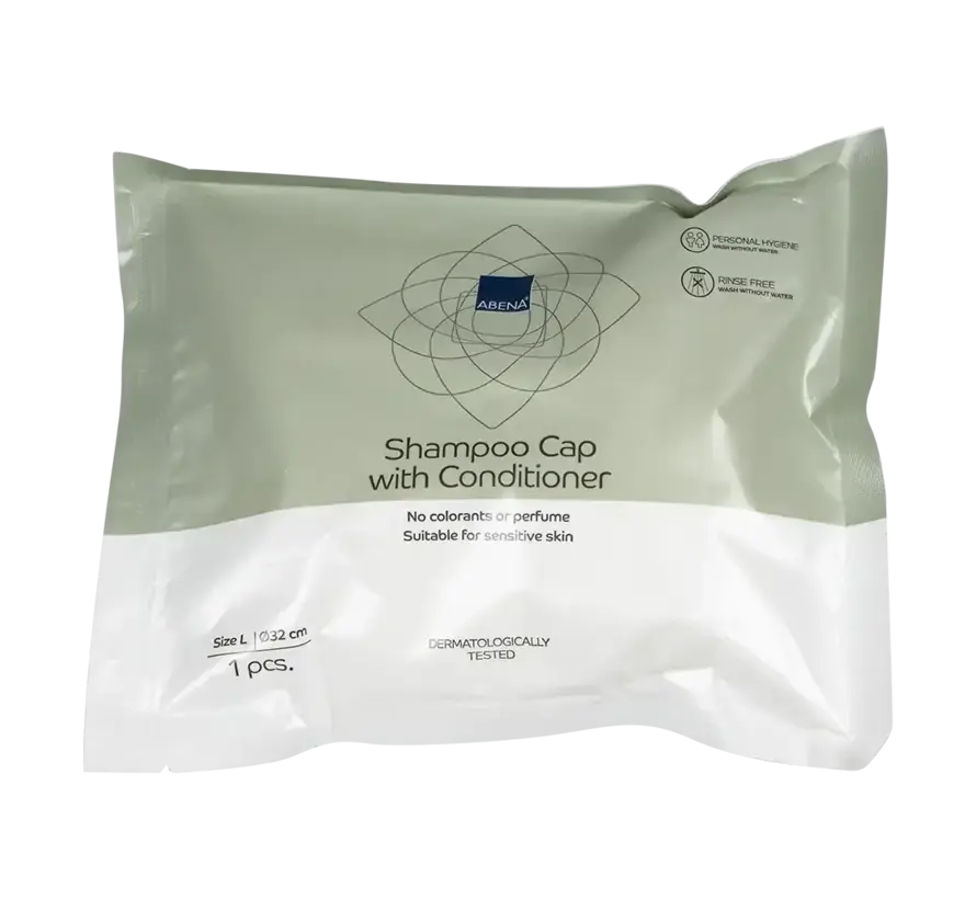 Abena Shampoo cap zonder water ongeparfumeerd – Haren wassen op bed