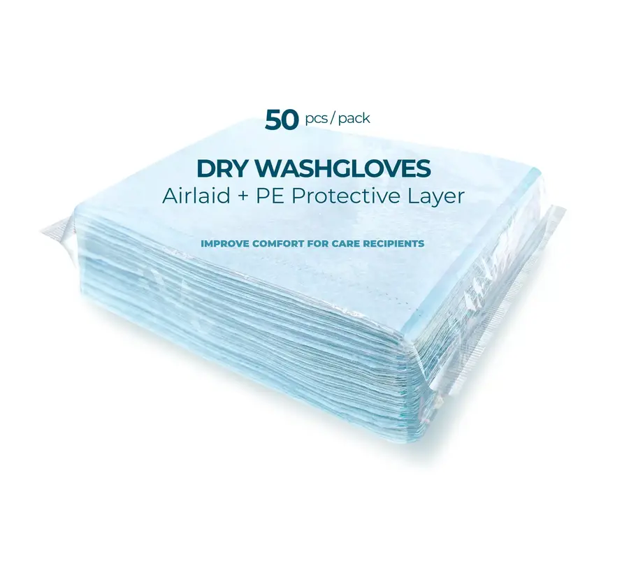 Wegwerpwashandjes met plastic binnenkant Medicom  (1.000 stuks)