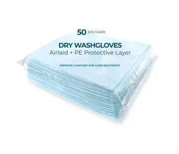 Wegwerpwashandjes geplastificeerd  (50 stuks)