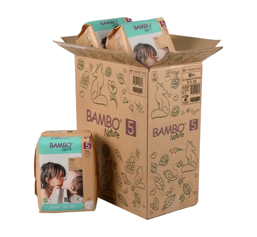 Bambo Nature luiers maat 5 XL (12 -18 kg)