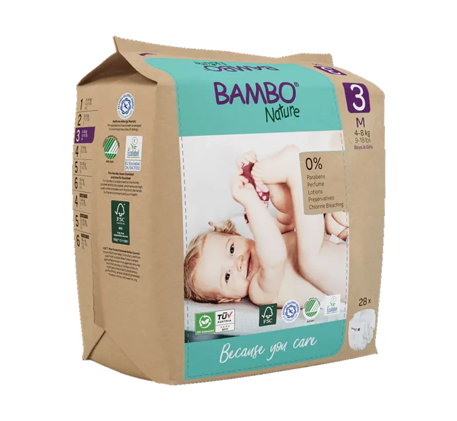 Bambo Nature Luiers  3 M voor baby's van 4 tot 8 kg