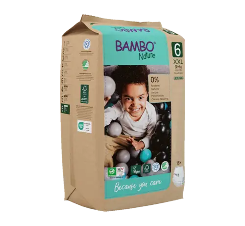 Bambo Nature luiers  Bambo Nature Luierbroekjes maat 6 – duurzaam, comfortabel & super absorberend