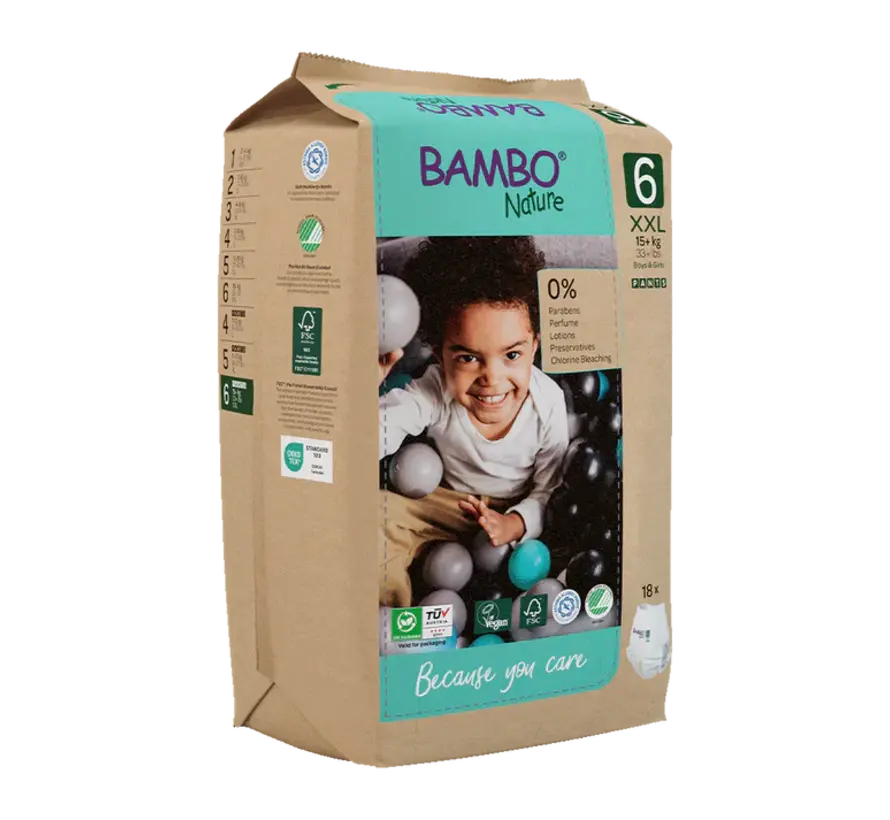 Bambo Nature Luierbroekjes maat 6 – duurzaam, comfortabel & super absorberend