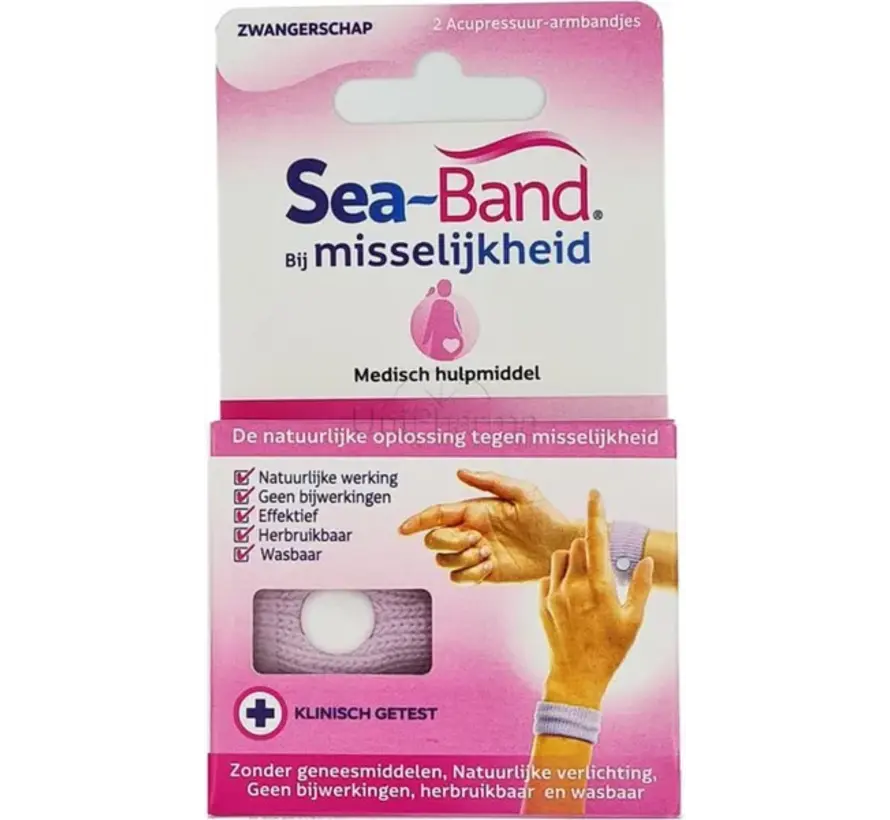 Sea-Band Polsband bij misselijkheid volwassenen