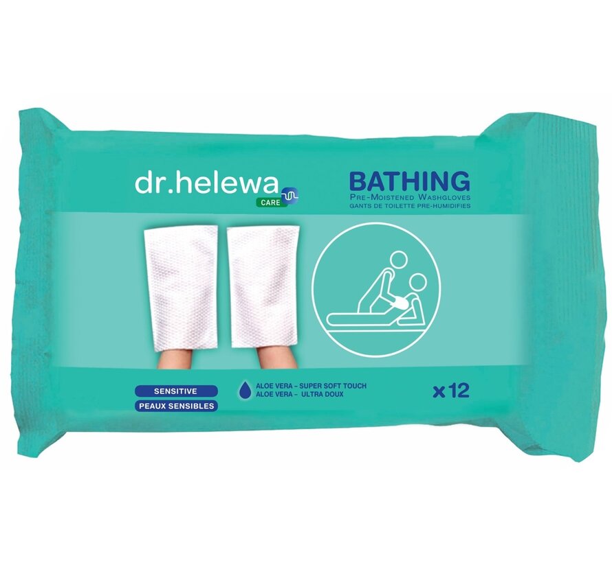 Vochtige washandjes ECO voor de zorg Dr. Helewa
