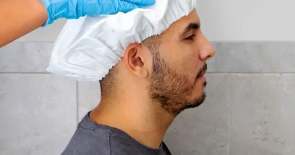 Haar wassen op bed met een shampoo cap |  Comfortabel en hygiënisch