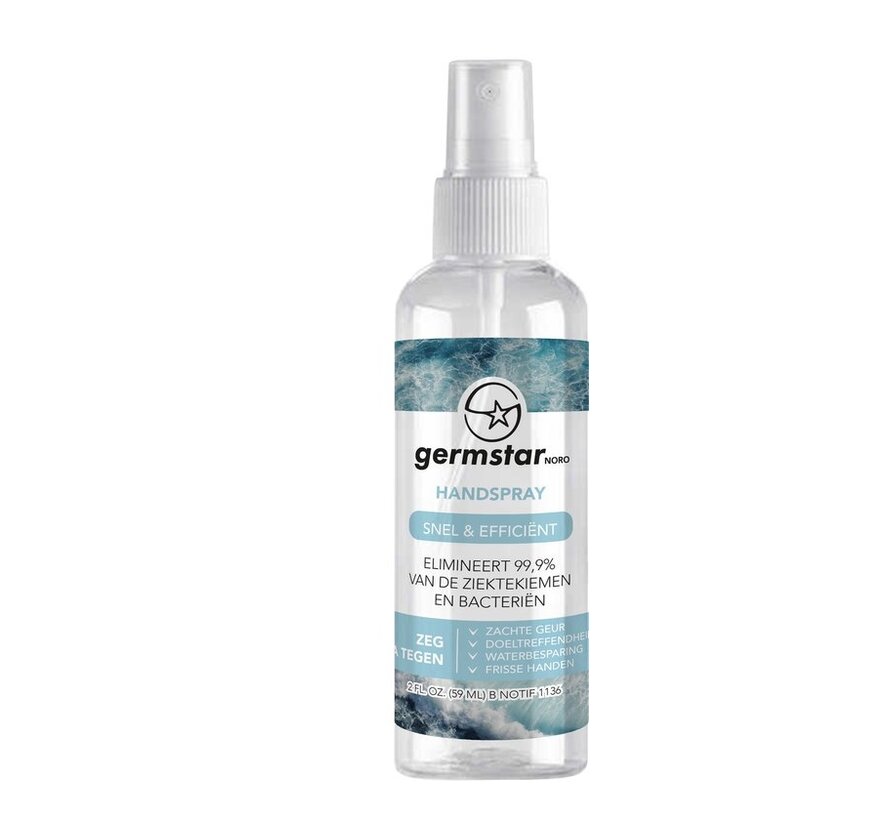 Desinfecterende handspray 59 ml – handalcohol voor zorg en onderweg