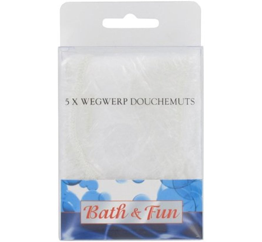 Wegwerp douchemuts  Bath & Fun ( 5 stuks)