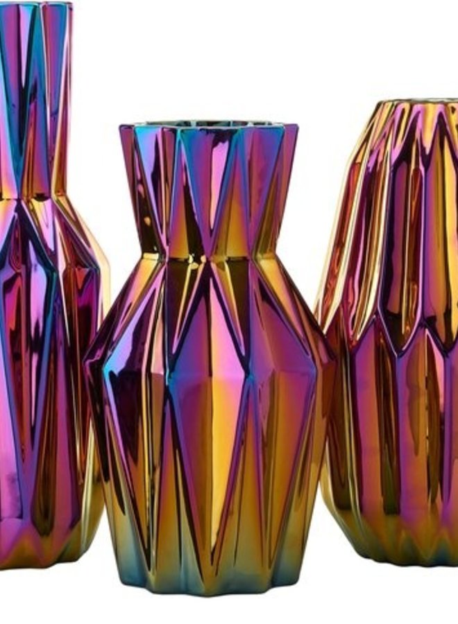 Vase Oily Folds Large Small