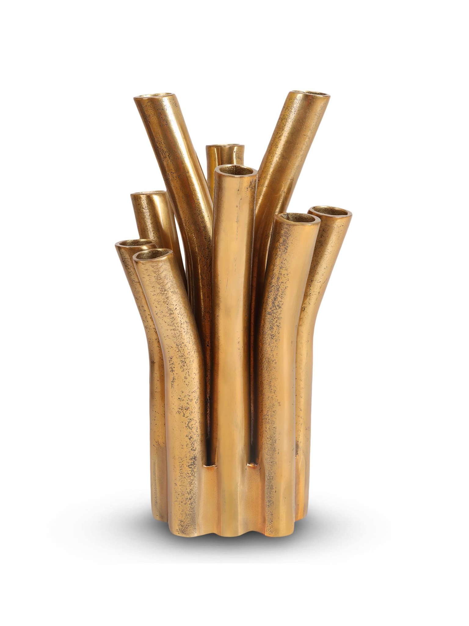 12 Mouth Vase Bronze/Gold kleur&geur