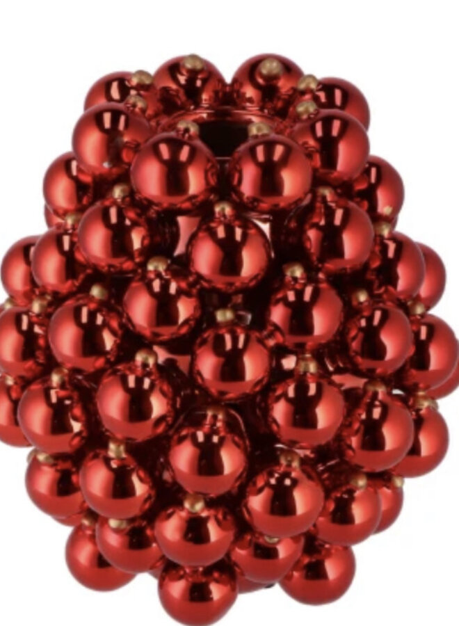 Christmasball red vase