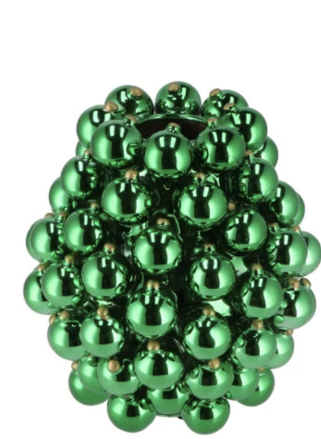 Christmasball green vase