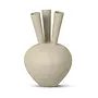 3 Mouth Oval Vase Sand Ø 30 x H46 cm