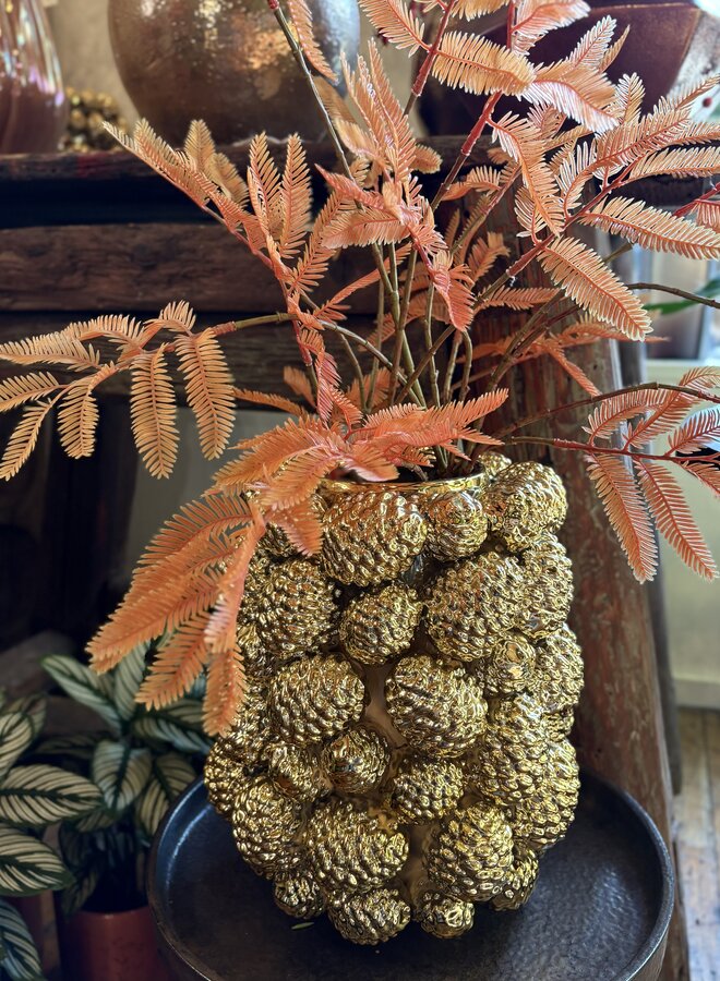 Dennenappel vaas H32 D26