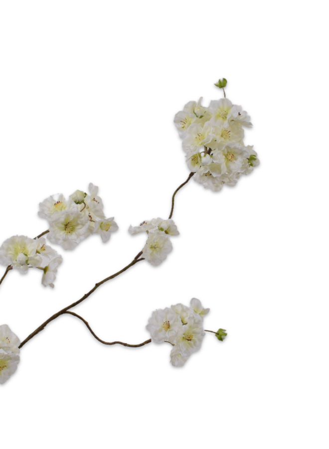 BLOESEM TAK WIT GROEN  84 cm