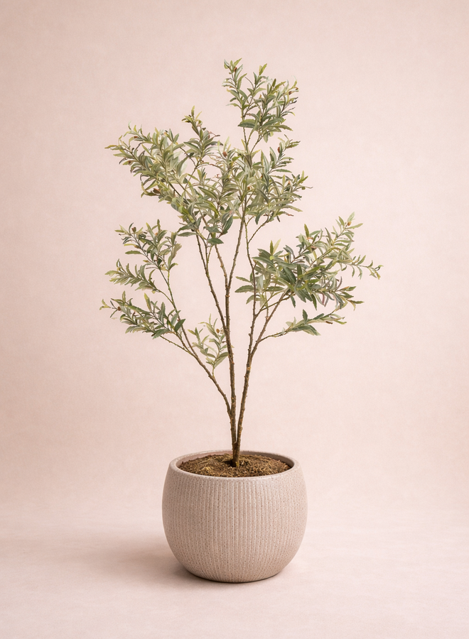 OLIJF GROEN 180 cm van Silk-ka