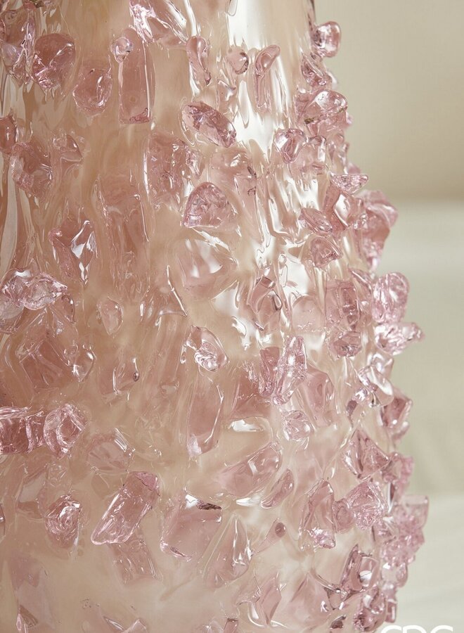 VASE ROSY PEACH H40 D22