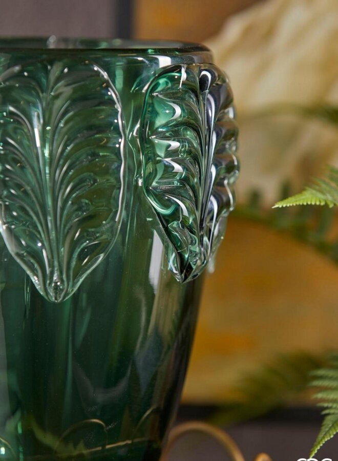 VASE LEAVES H23 D19