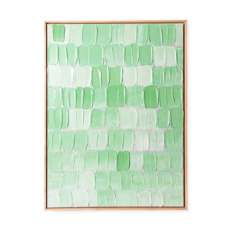 Framed Artwork Abstract Green