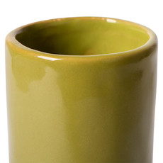 Twisted Vase Glossy Olive