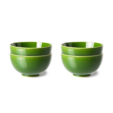 Emeralds - Ceramic Dessert Bowls Green - Set of 4