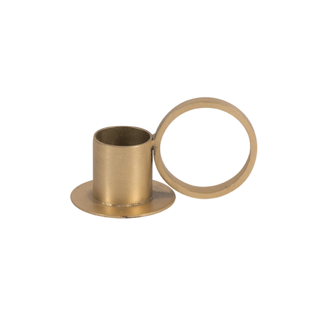 Candle Holder Circle Gold