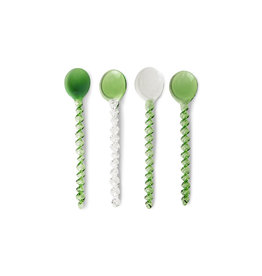 Emeralds - Twisted Glass Spoons