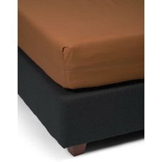 Fitted Sheet Minte Leather Brown (160 x 200 cm)