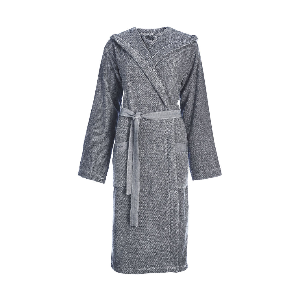 Melange Bathrobe Smoke Blue (S)