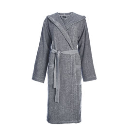 Melange Bathrobe Smoke Blue (S)