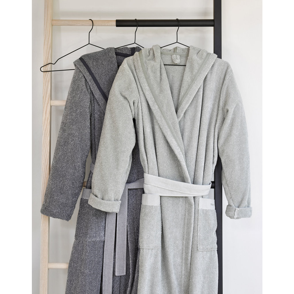 Melange Bathrobe Smoke Blue (S)