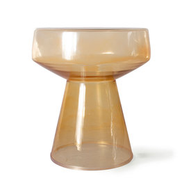 Side Table Glass Amber