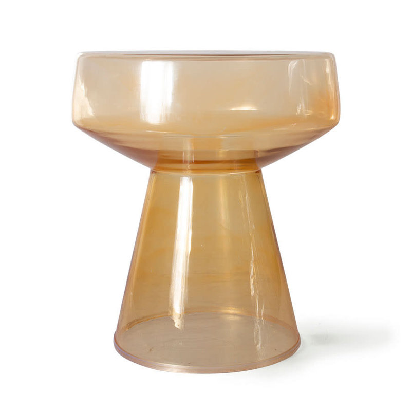 Side Table Glass Amber