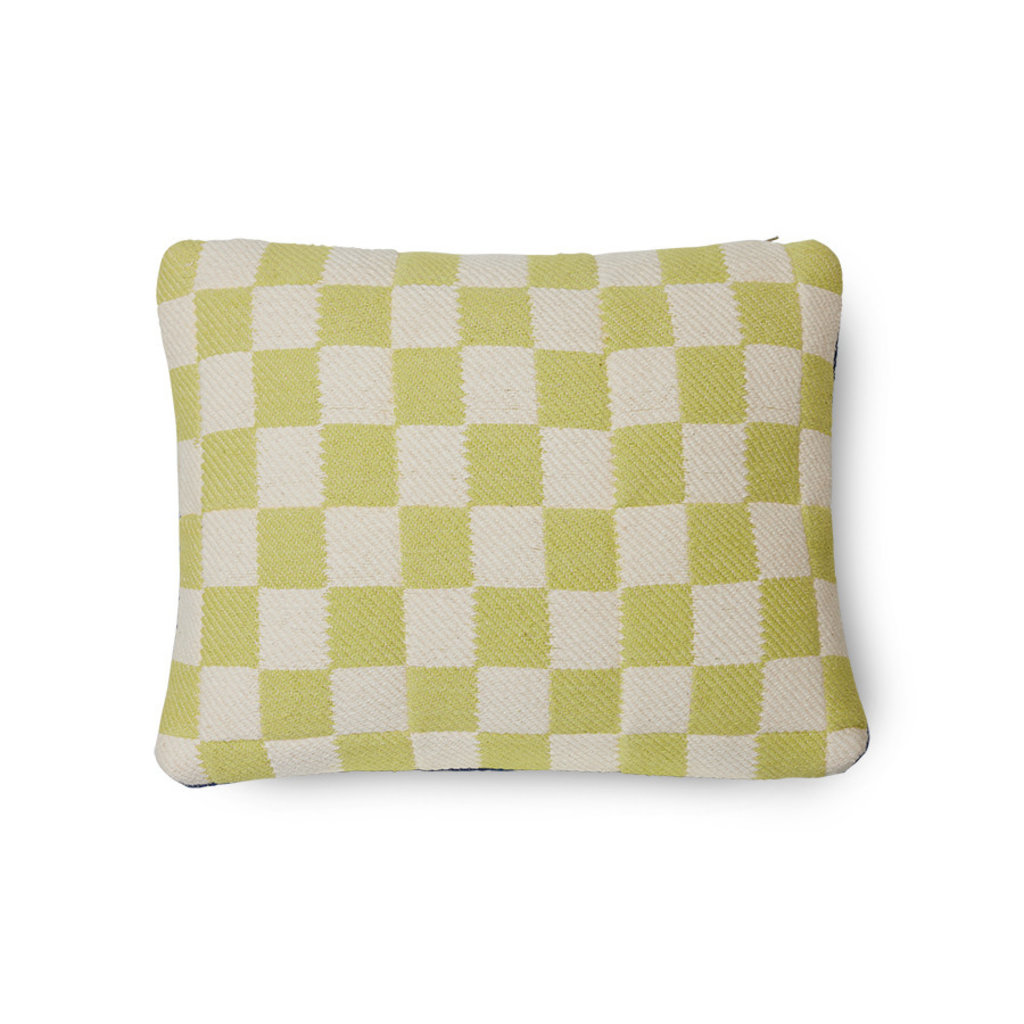 Checkered Woven Cushion Berries