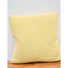 Nordic Knit Cushion Square Yellow