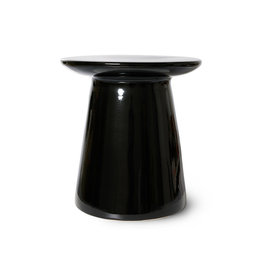 Earthenware Side Table Black