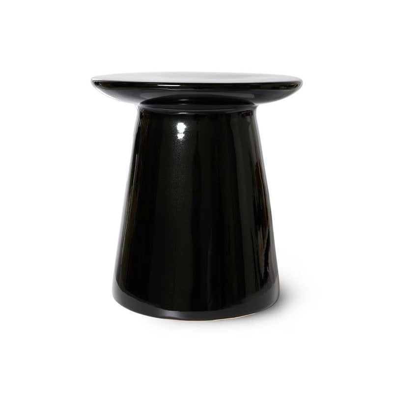 Side Table Earthenware Black