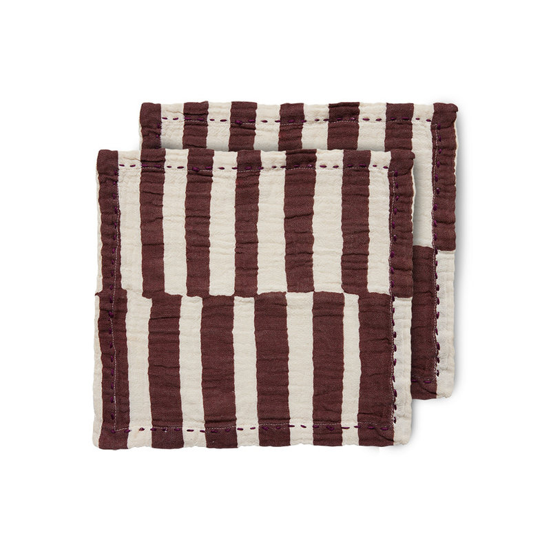 Cotton Napkins Burgundy