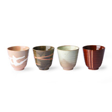 Kyoto Japanese Yunomi Mugs (Set of 4)