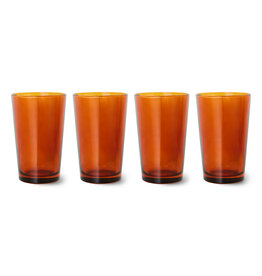 70s Tea Glasses Amber