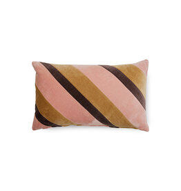 Striped Velvet Cushion Sunkissed