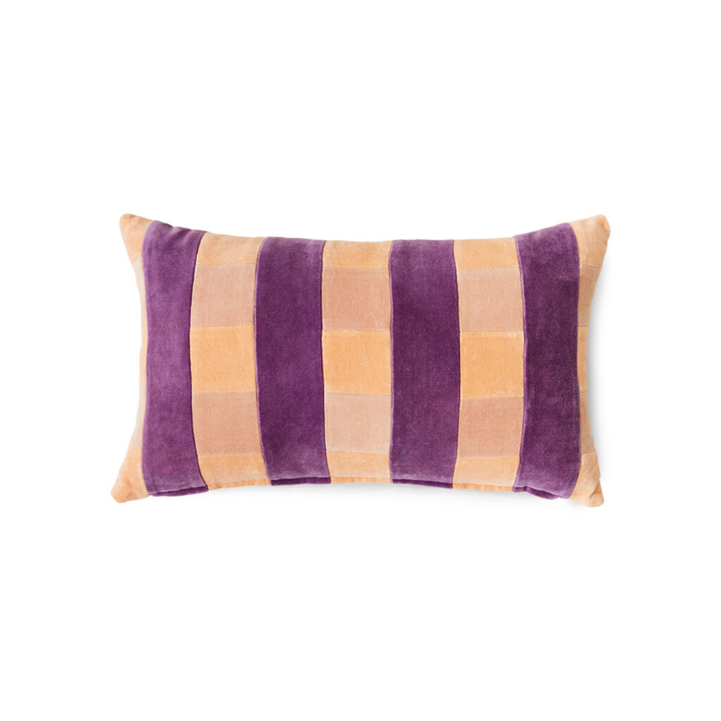 Striped Velvet Cushion Midsummer