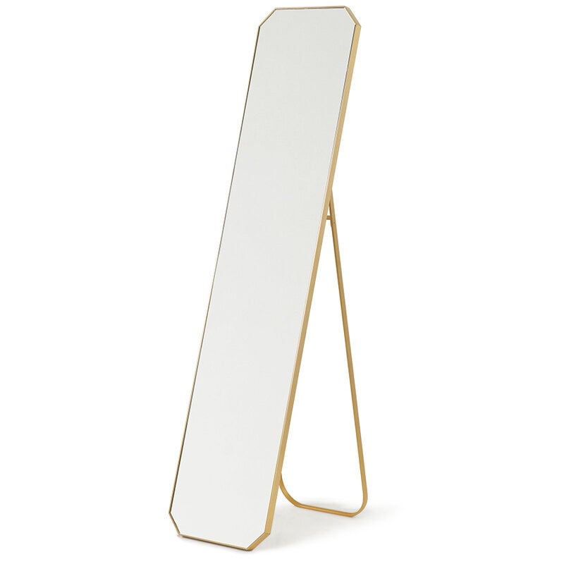 Standing Mirror Brass