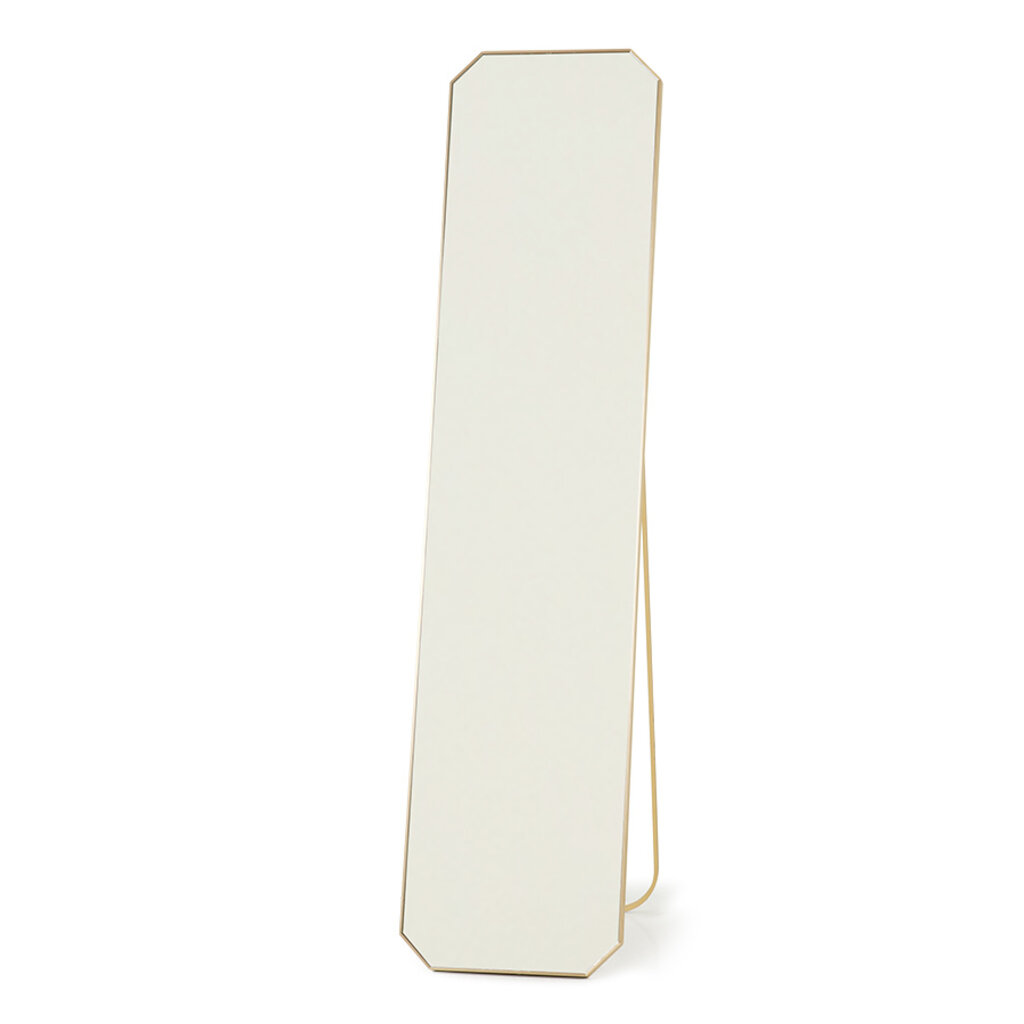 Standing Floor Mirror Brass