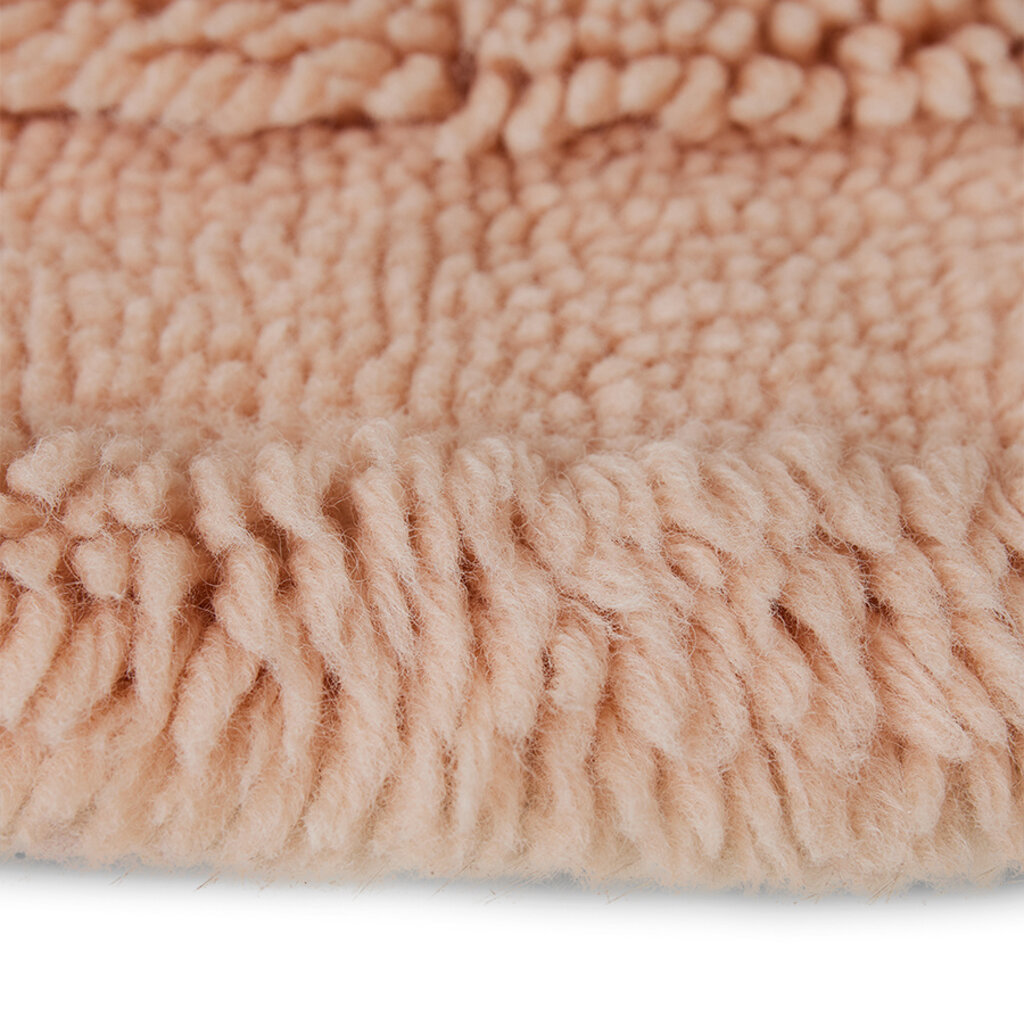 Rug Round Woolen Pink