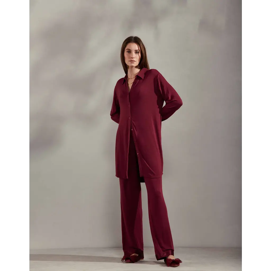 Nightdress Valentina Burgundy (M)